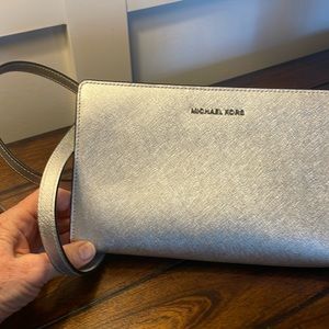 Michael Kors Silver clutch or crossbody